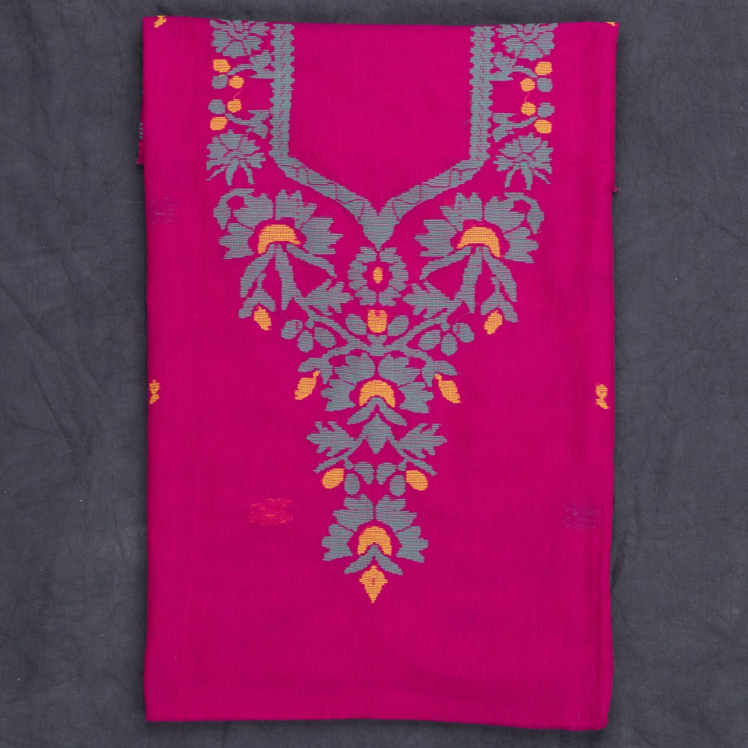 Adrika’s Dhakai Jamdani Cotton Muslin Unstitched Kurti and Dupatta