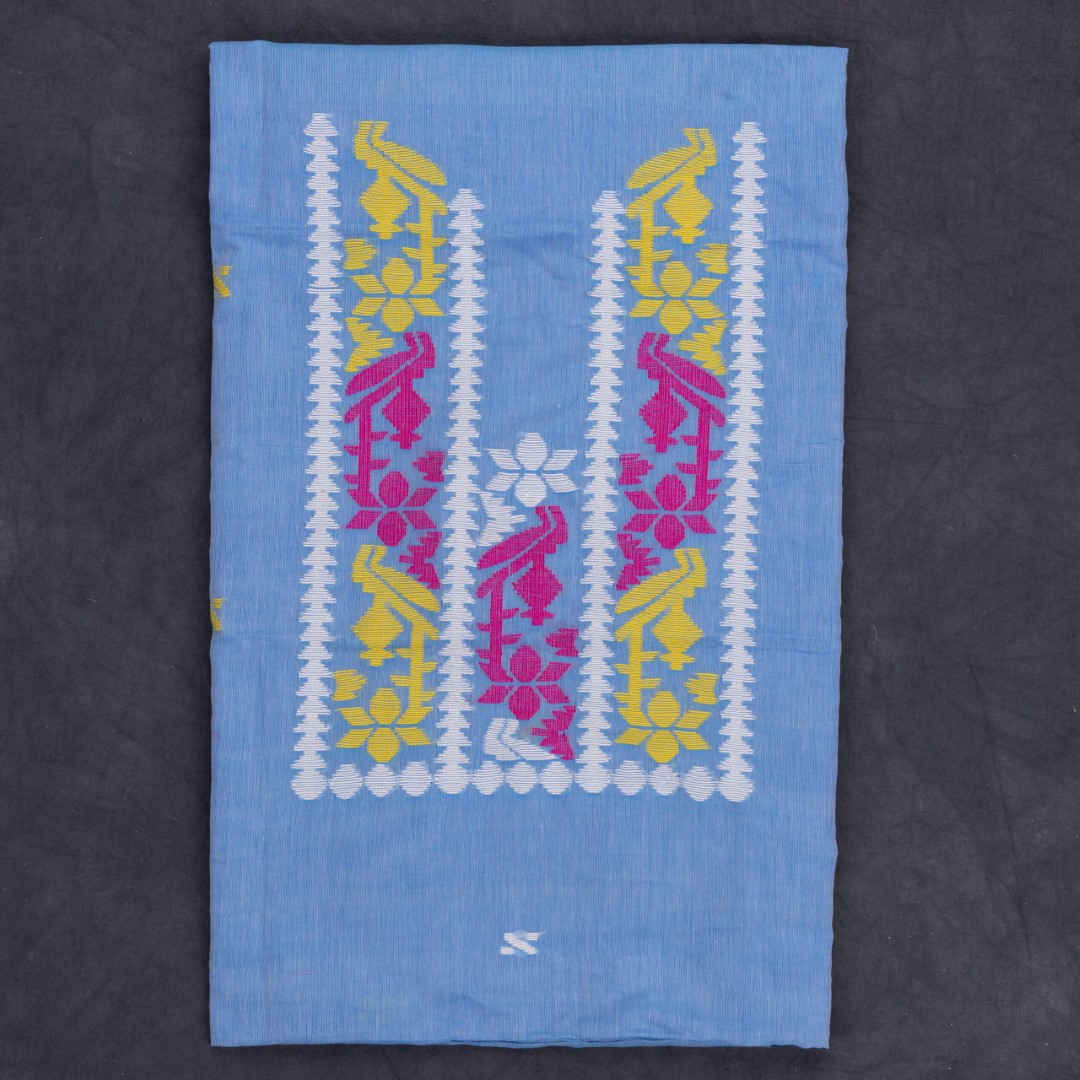 Adrika’s Designer Dhakai Jamdani Unstitched Kurti & Dupatta Set