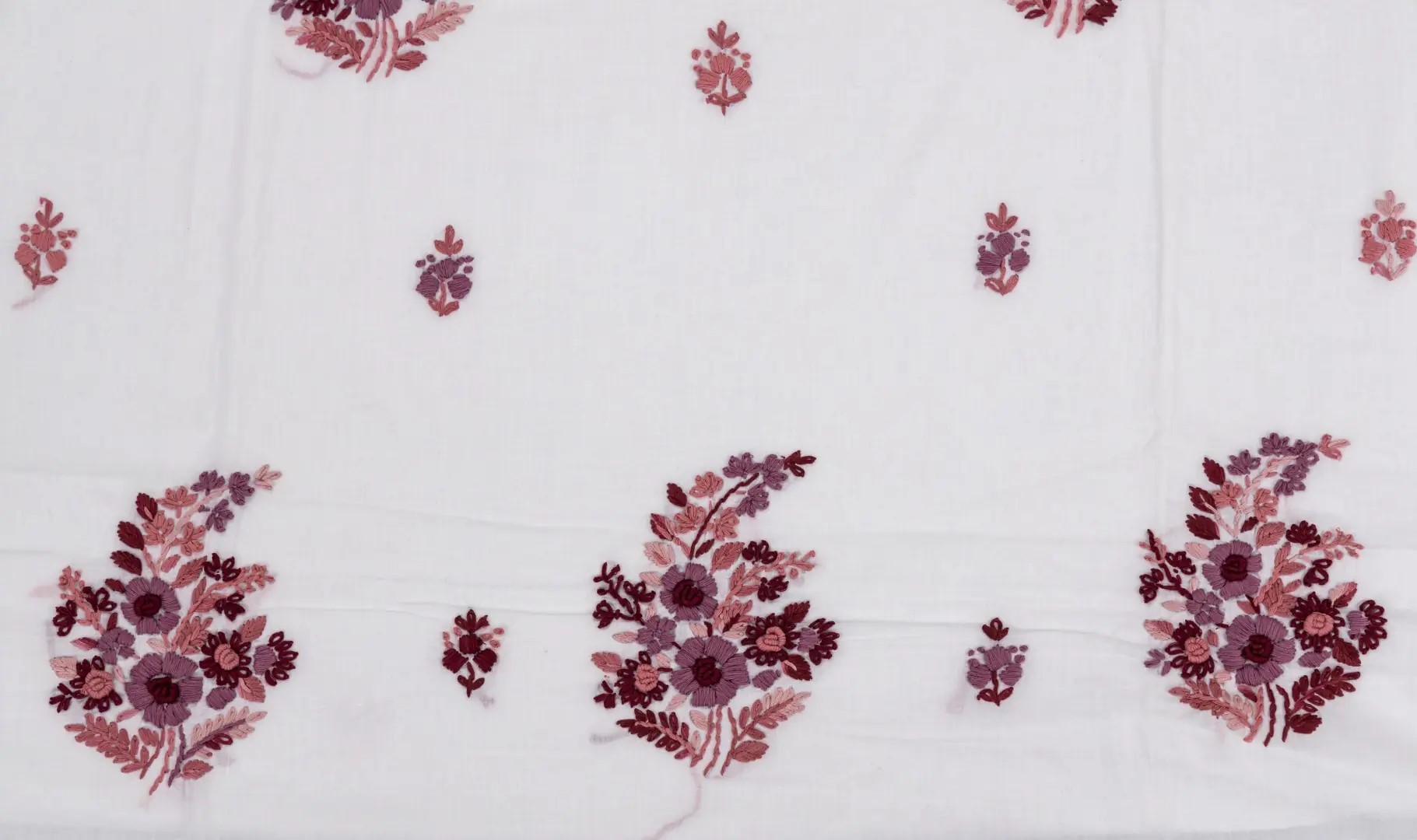 Traditional Hand Embroidery on Cotton 3 Piece Kurta Set by Adrika