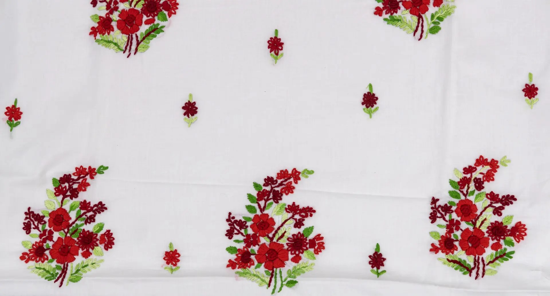 Beautifully Unstitched Cotton 3 Piece Kurta Set with Hand Embroidery