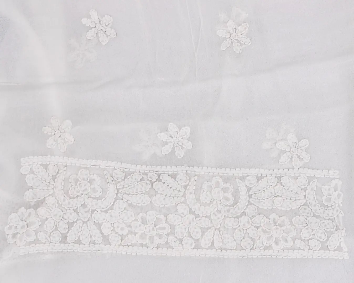 Adrika off white Kurta with Elegant Hand Embroidery