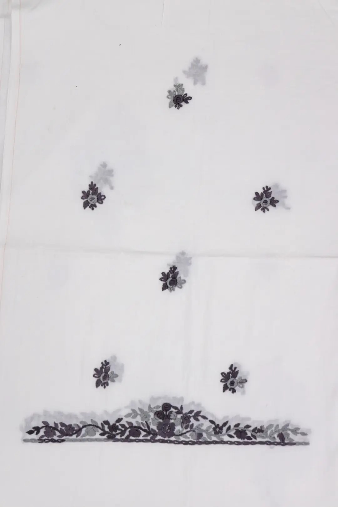 Traditional Hand Embroidery on Adrika's Cotton Unstitched Kurta