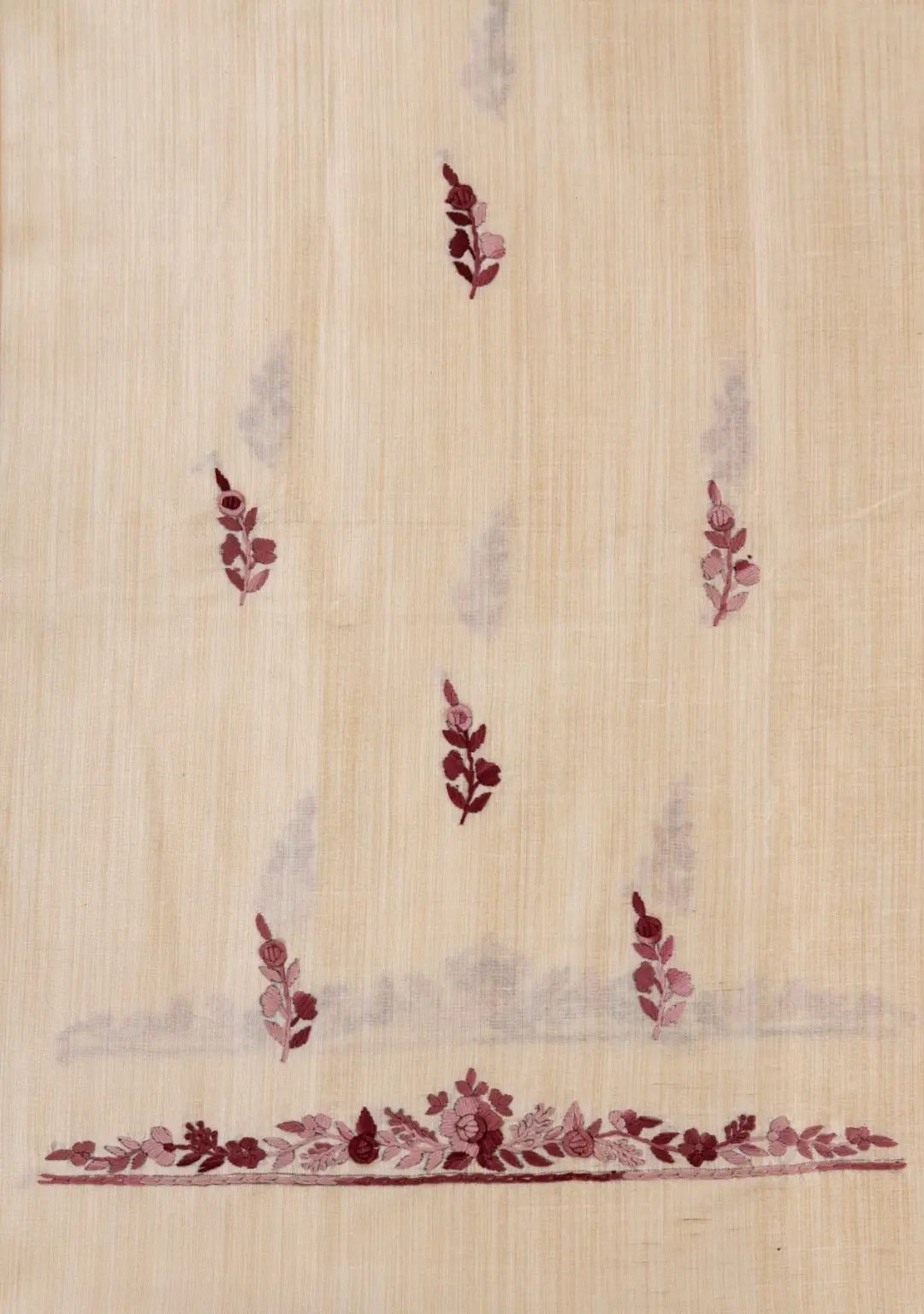 Elegant Hand Embroidered Kurta in Semi Tussar by Adrika