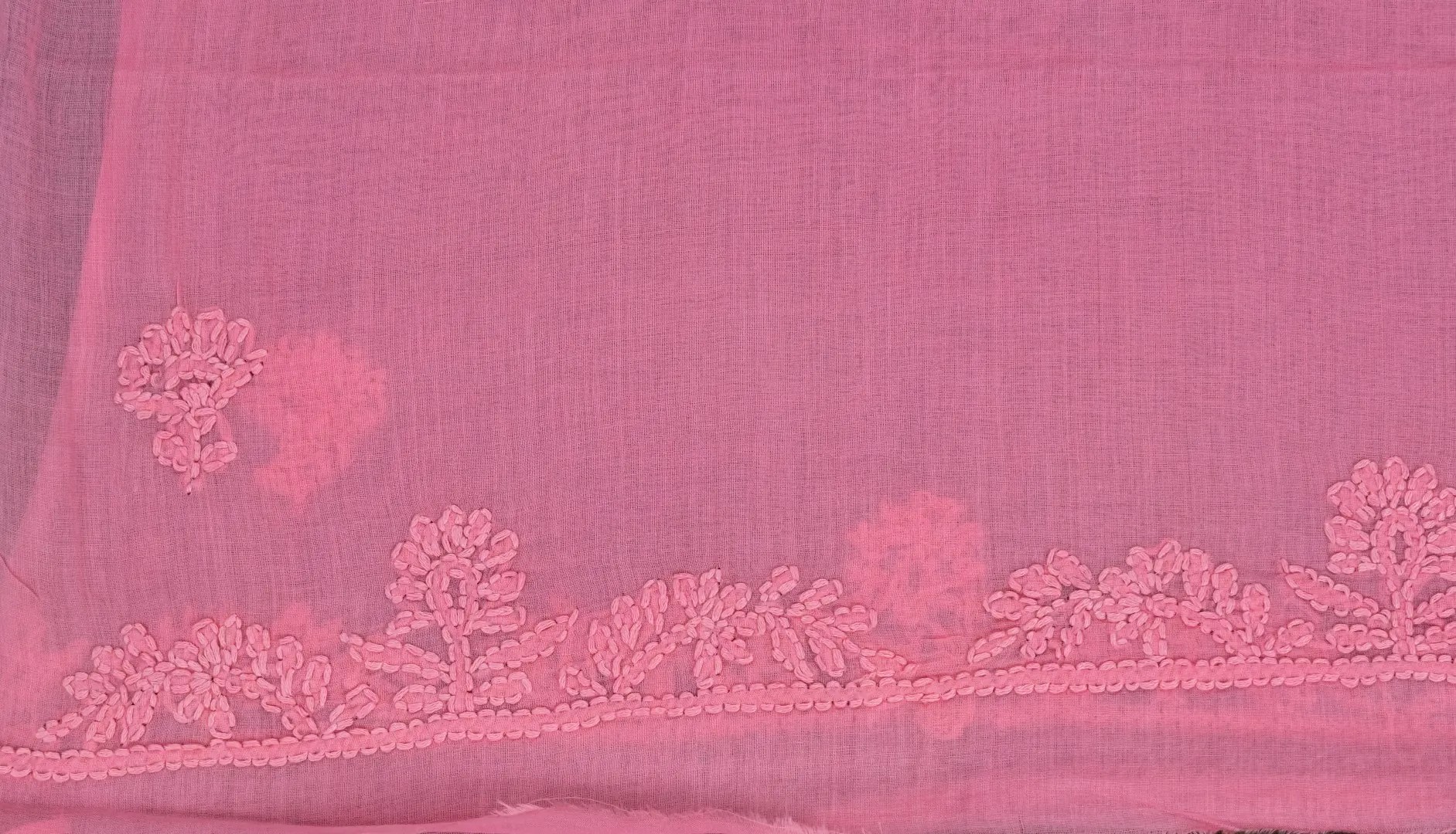 Adrika French Pink Cotton Kurta Set Featuring Hand Embroidery and Shadow Work