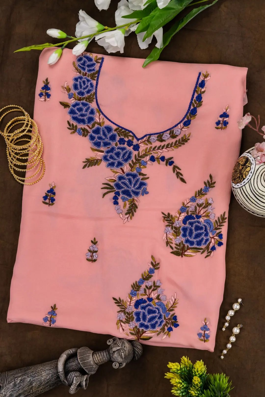 Adrika Hand Embroidered Georgette Kurta