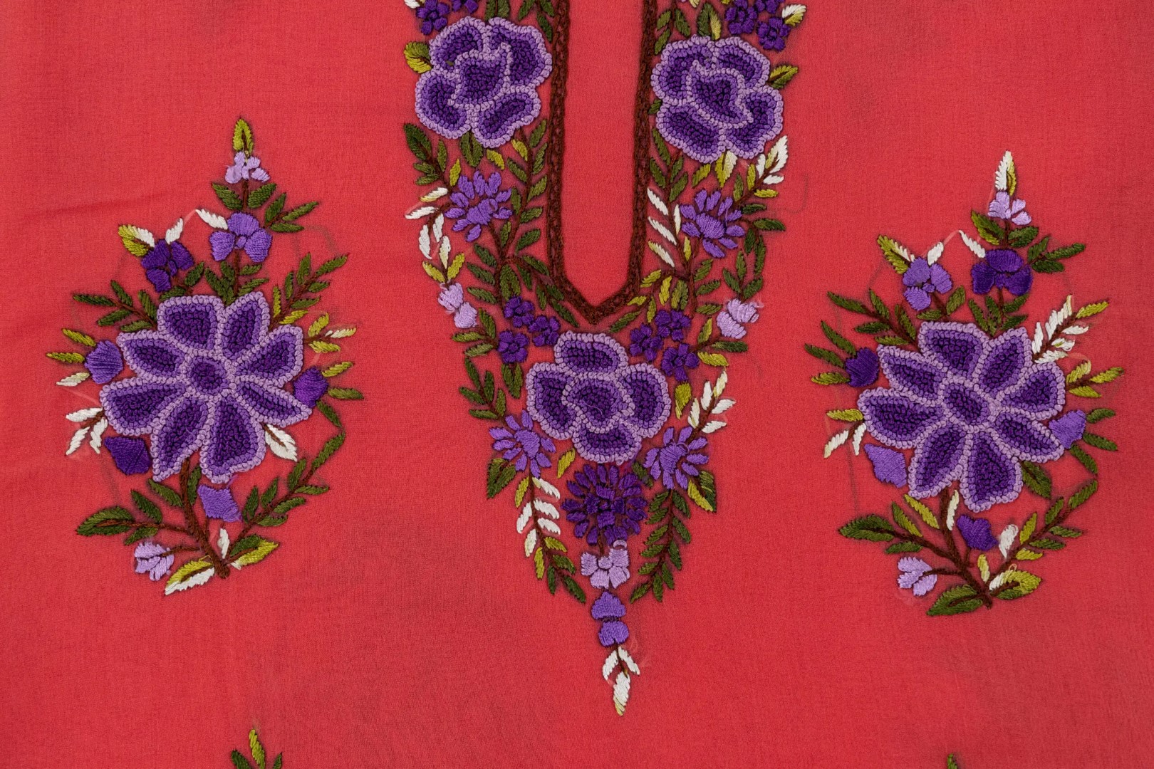 Georgette kurta with intricate hand embroidery by Adrika