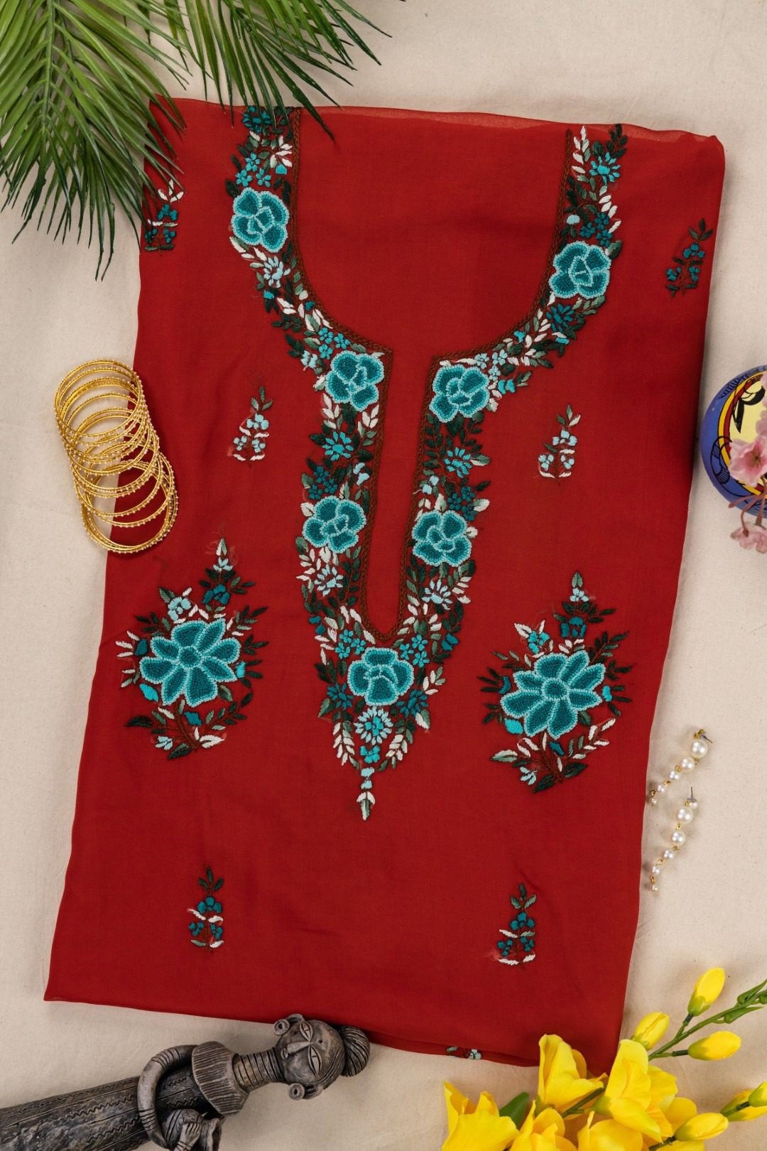 Adrika Georgette Kurta with Hand Embroidery