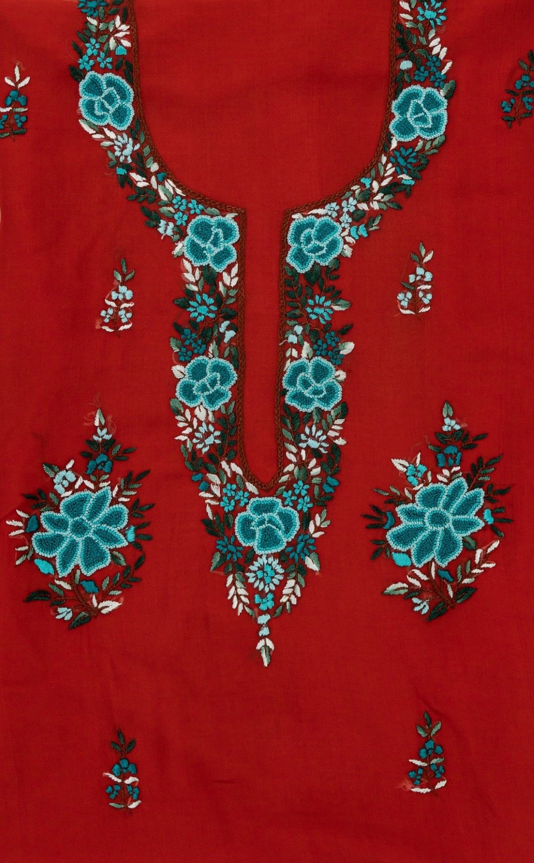 Handcrafted Adrika Georgette Unstitched Kurta with Embroidery