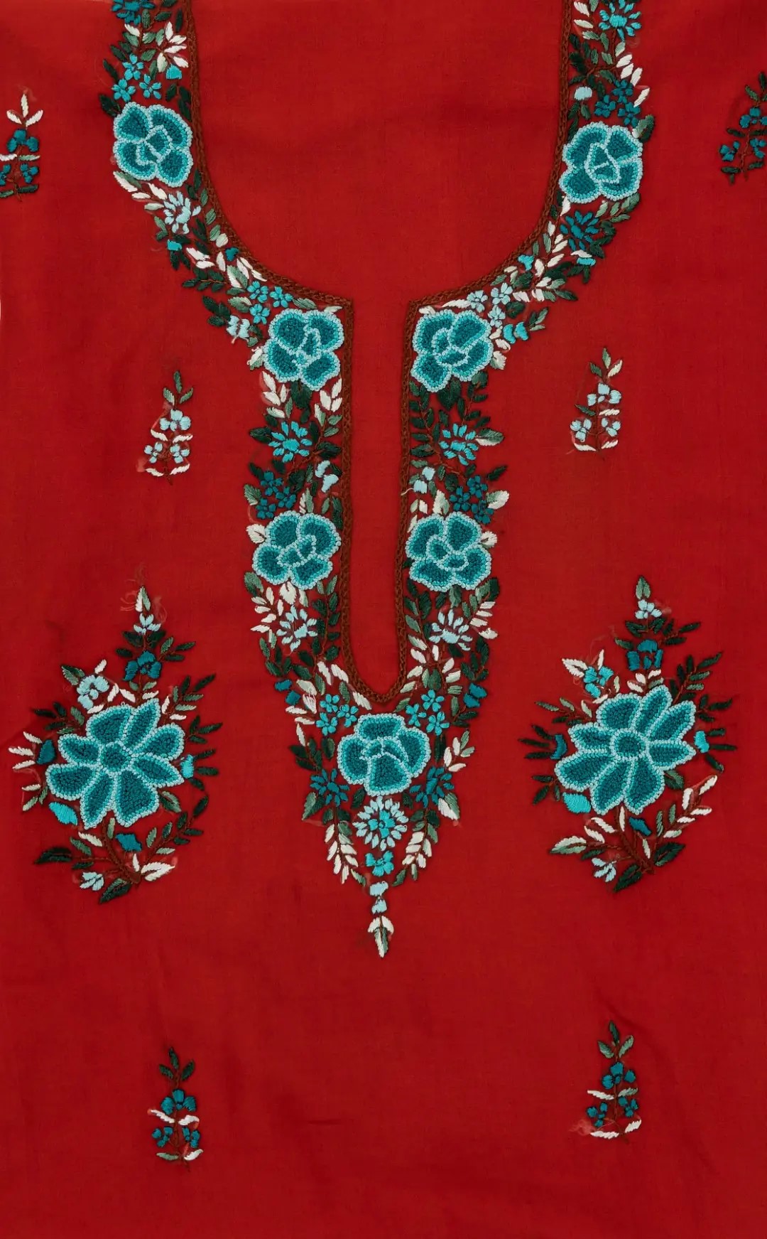 Handcrafted Adrika Georgette Unstitched Kurta with Embroidery