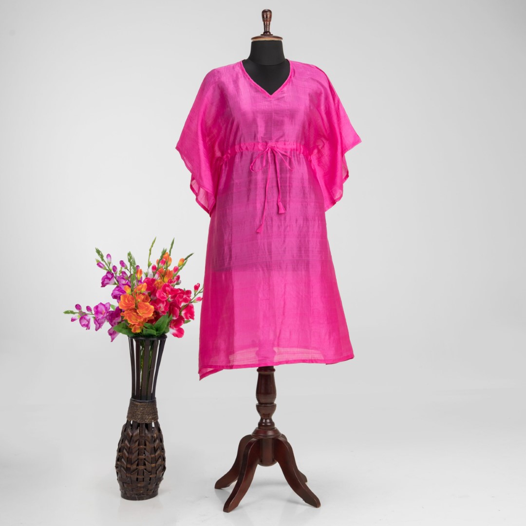 Adrika’s Designer Pure Handloom Murshidabad Silk Kaftan