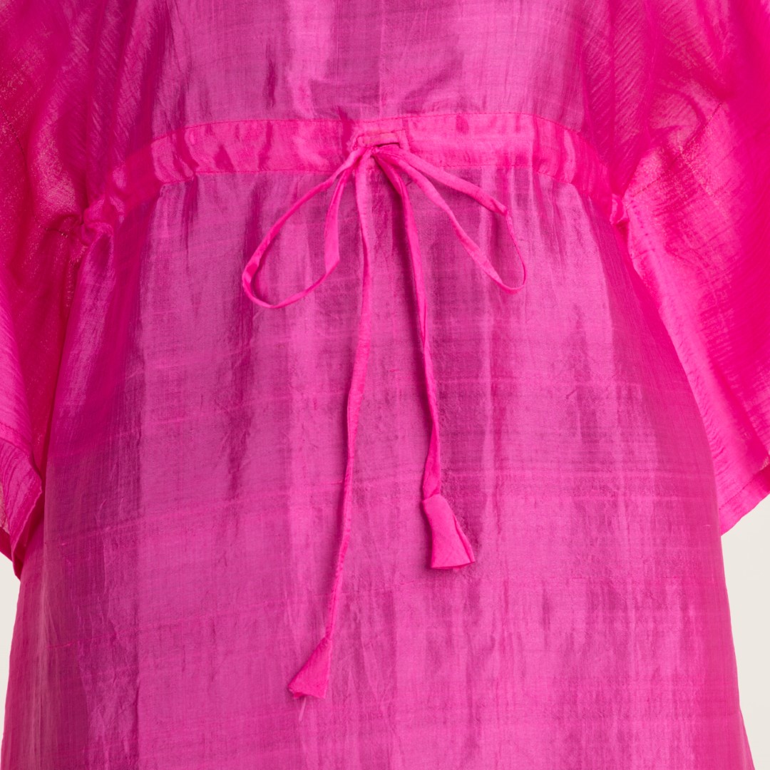 Handcrafted Murshidabad Silk Handloom Kaftan by Adrika