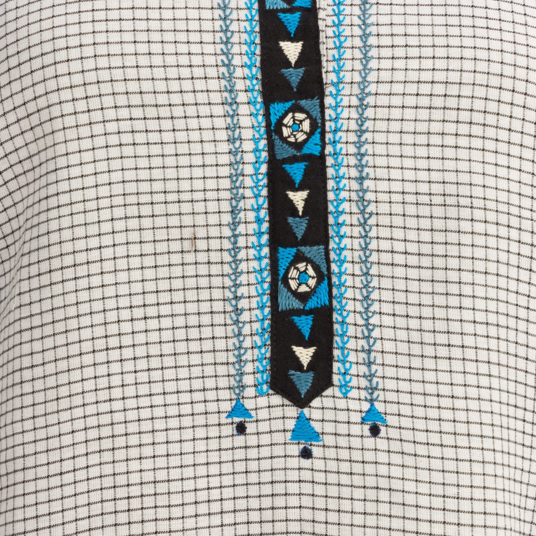 Adrika Khadi Cotton Hand Embroidered Women's Kurti