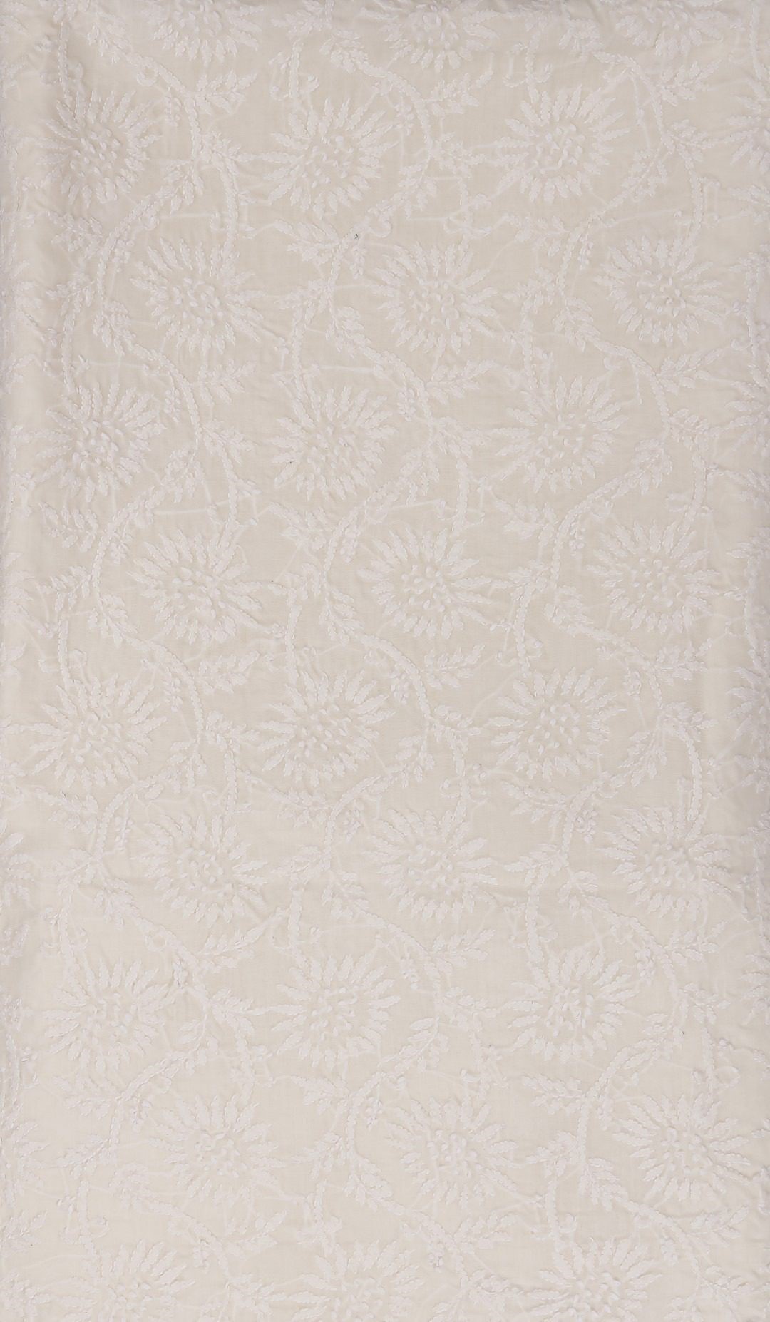 Elegant Adrika Lucknow Chikankari Offwhite Cotton Hand Embroidered 3-Piece Kurti Set