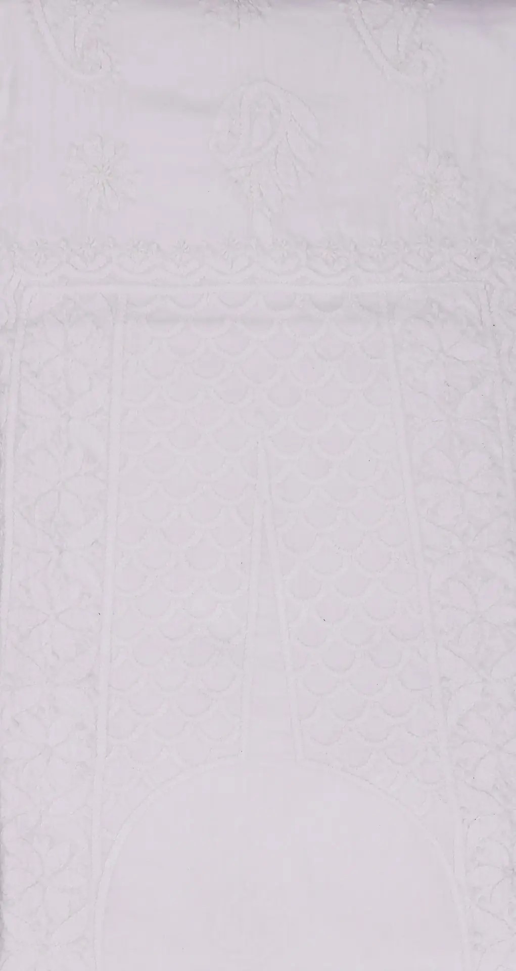 Luxurious Lucknow Chikankari Macaroon Yellow Cotton Unstitched Kurti by Adrika"