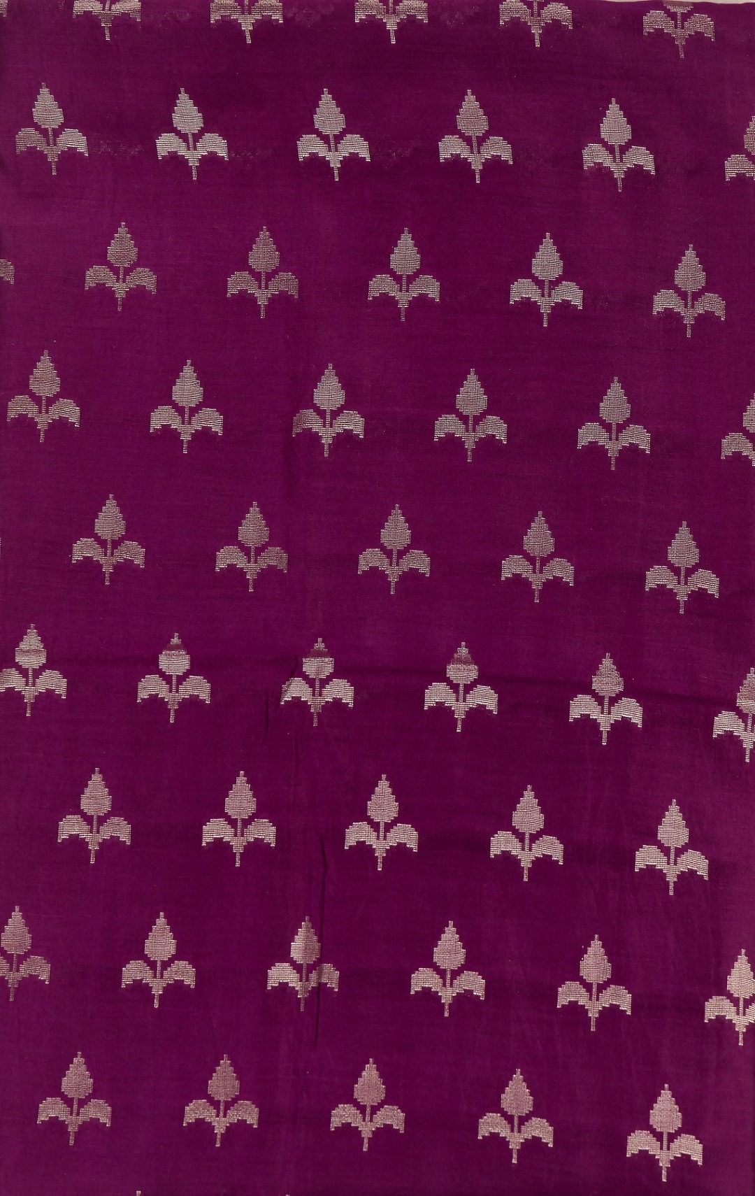 Munga Silk Wine Coloured Kurti & Dupatta Set with Zari Work