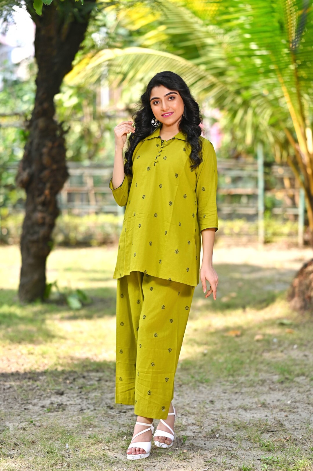 Khadi Cotton Co-Ord Set from Adrika